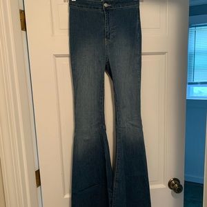 Free people high waisted flare jeans